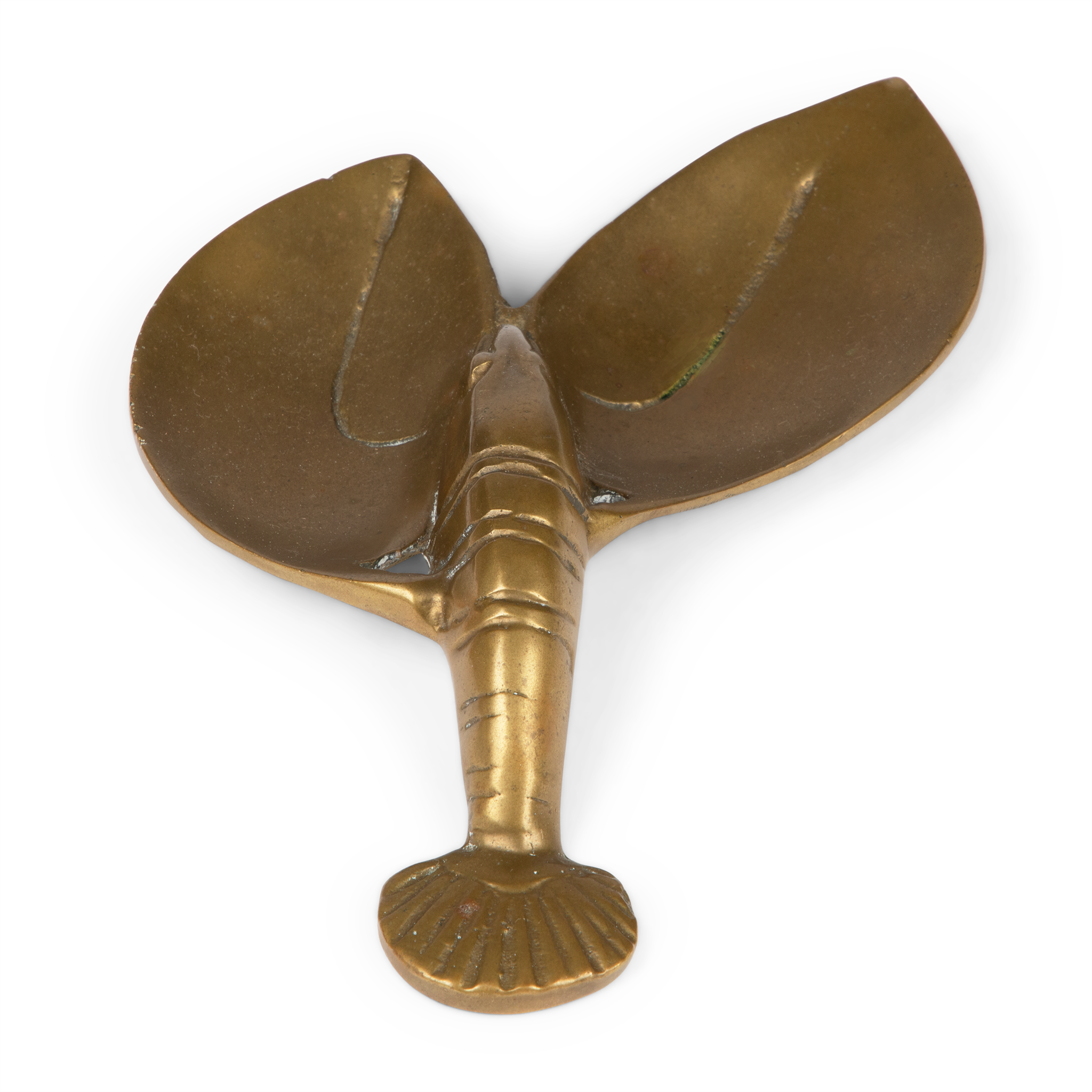 Vintage Brass Lobster Ashtray Dish