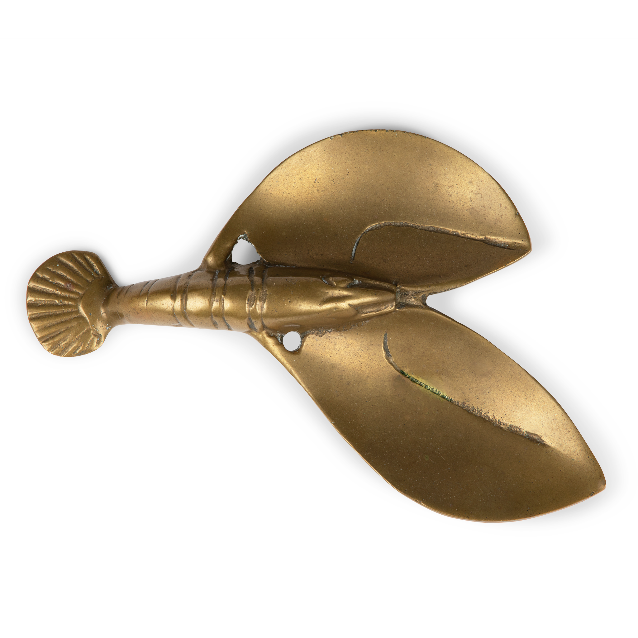 Vintage Brass Lobster Ashtray Dish