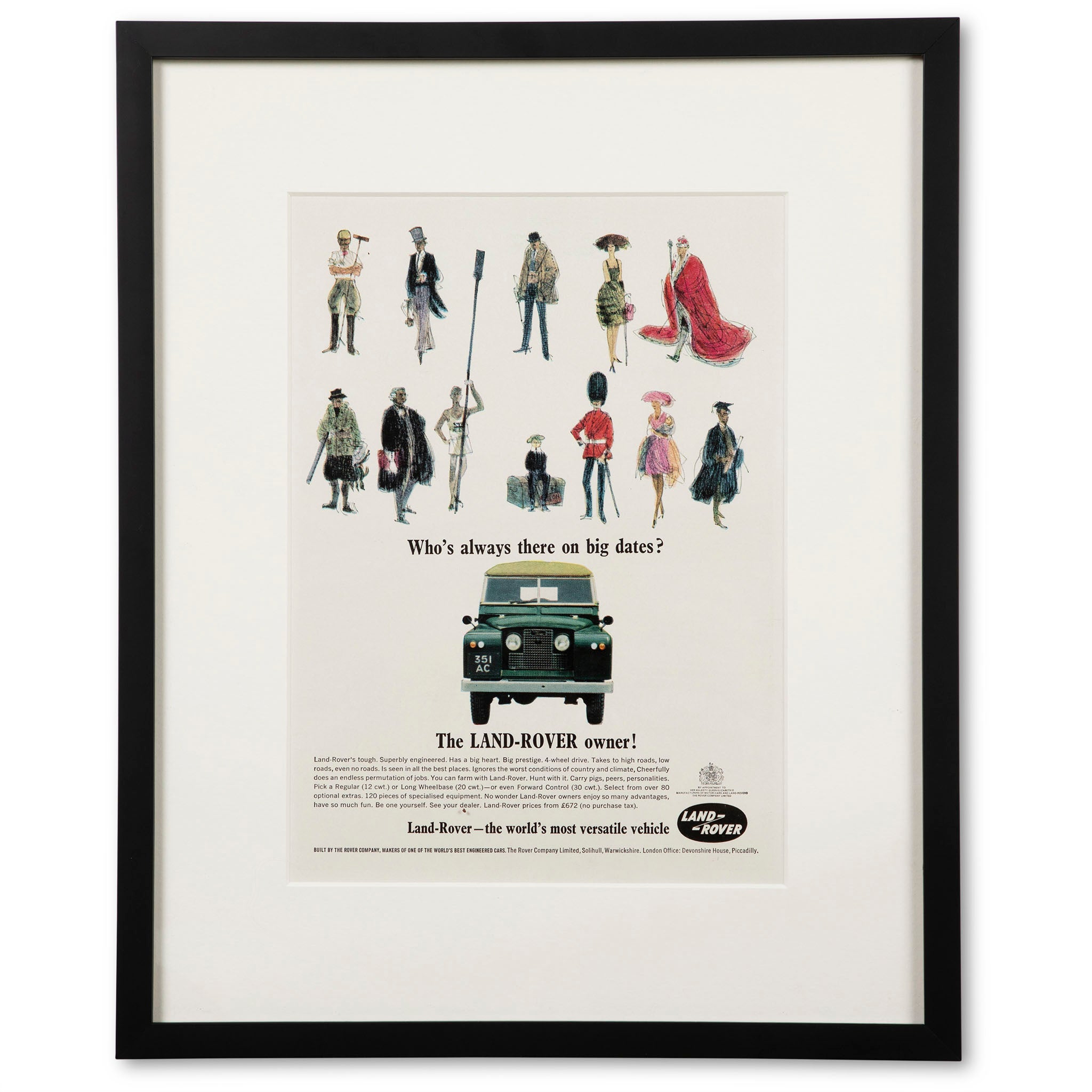Framed the Land-Rover Owner! Advertisement