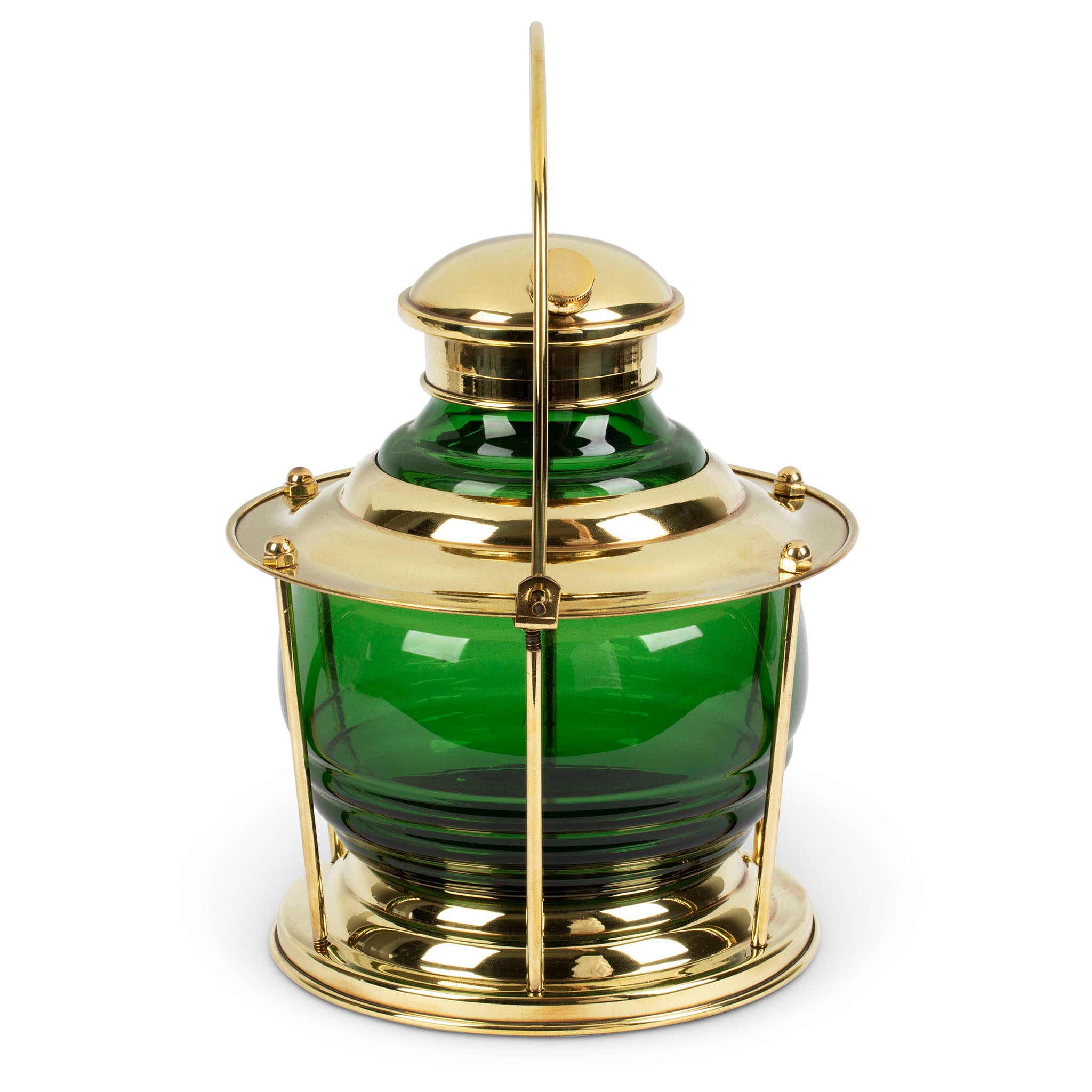 Brass Green Ship's Lantern Cocktail Shaker