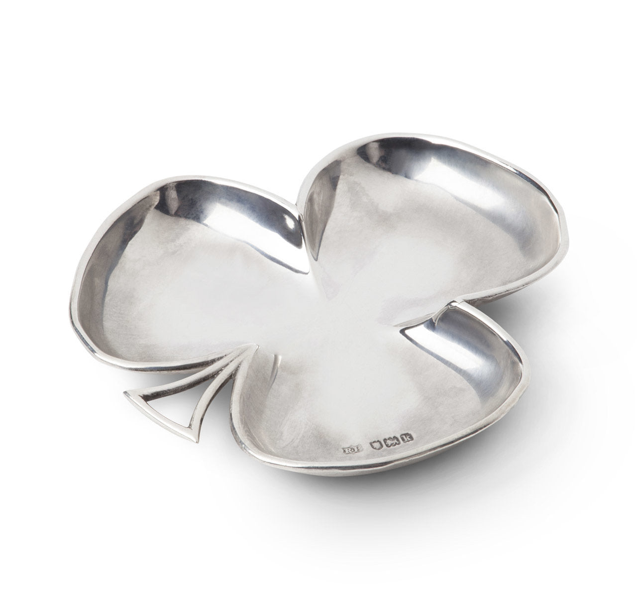 Antique Sterling Silver Clover Ashtray