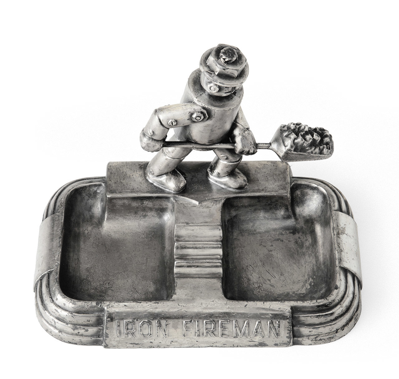 Art Deco Iron Fireman Ashtray