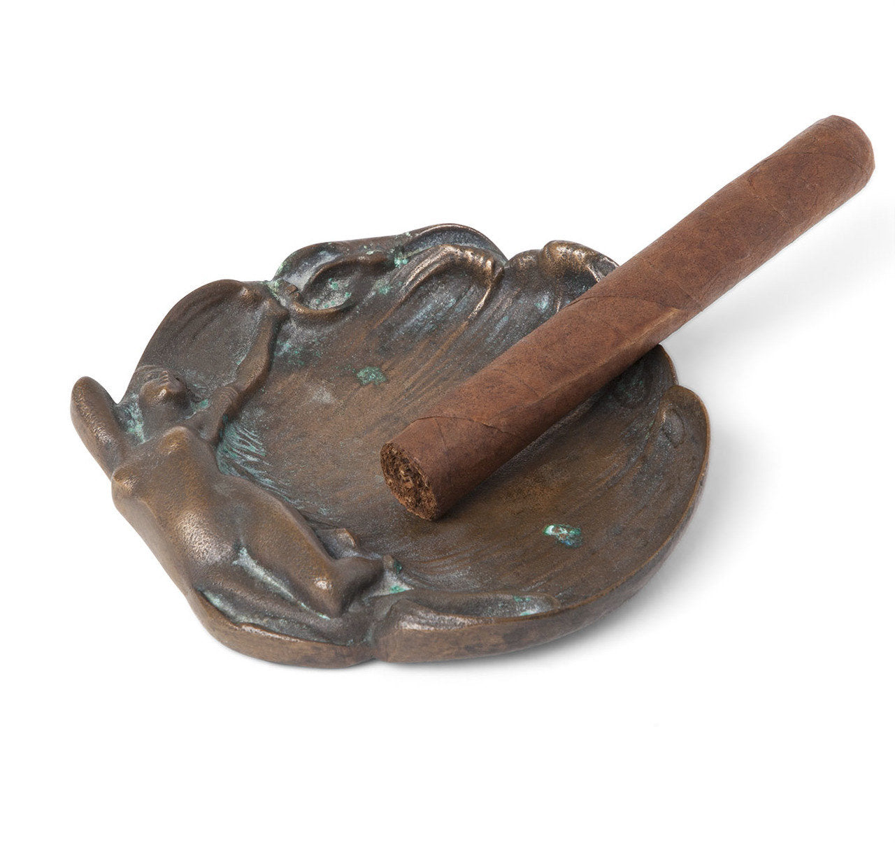 Art Nouveau Bronze Nymph Ashtray
