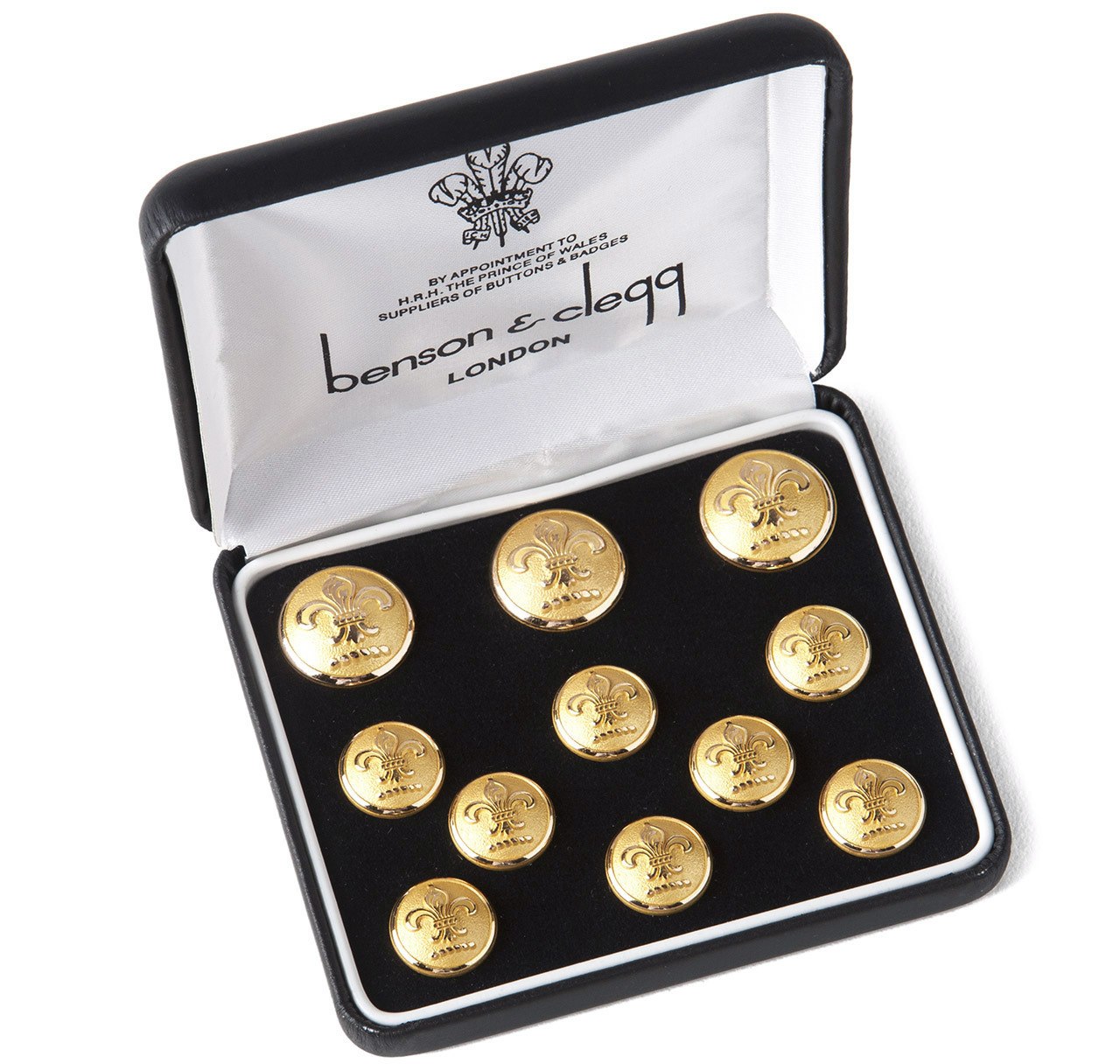 Benson & Clegg Fleur de Lys Button Set