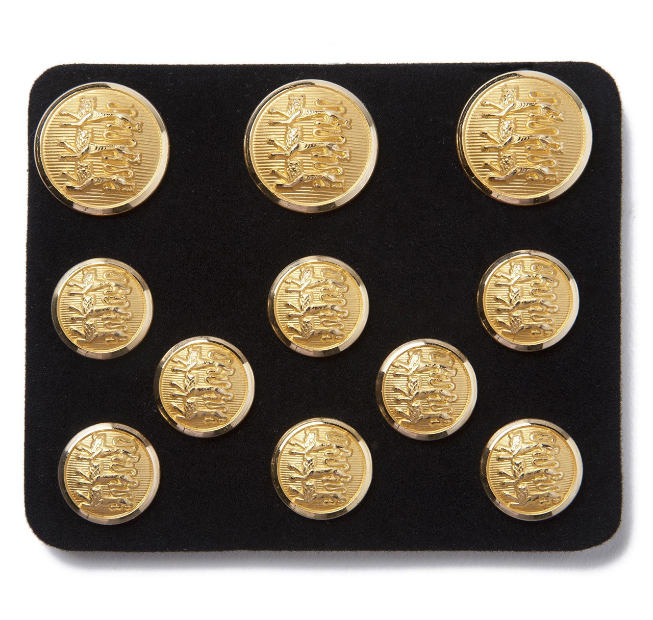 Benson & Clegg Three Lions Gilt Blazer Button Set