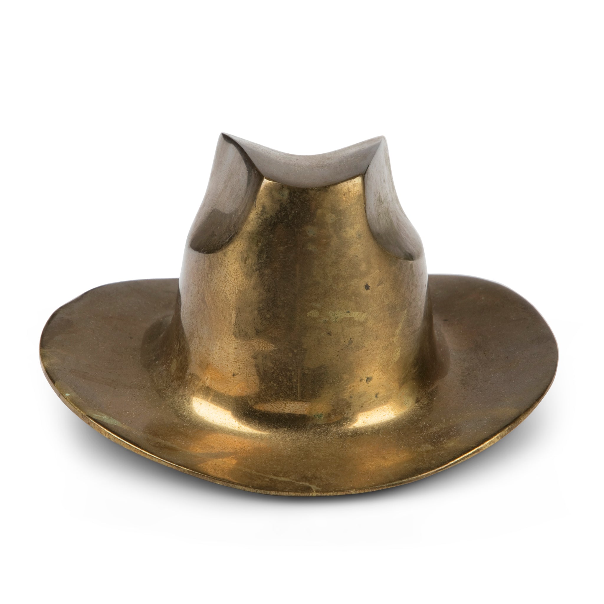 Vintage Brass Cowboy Hat Ashtray