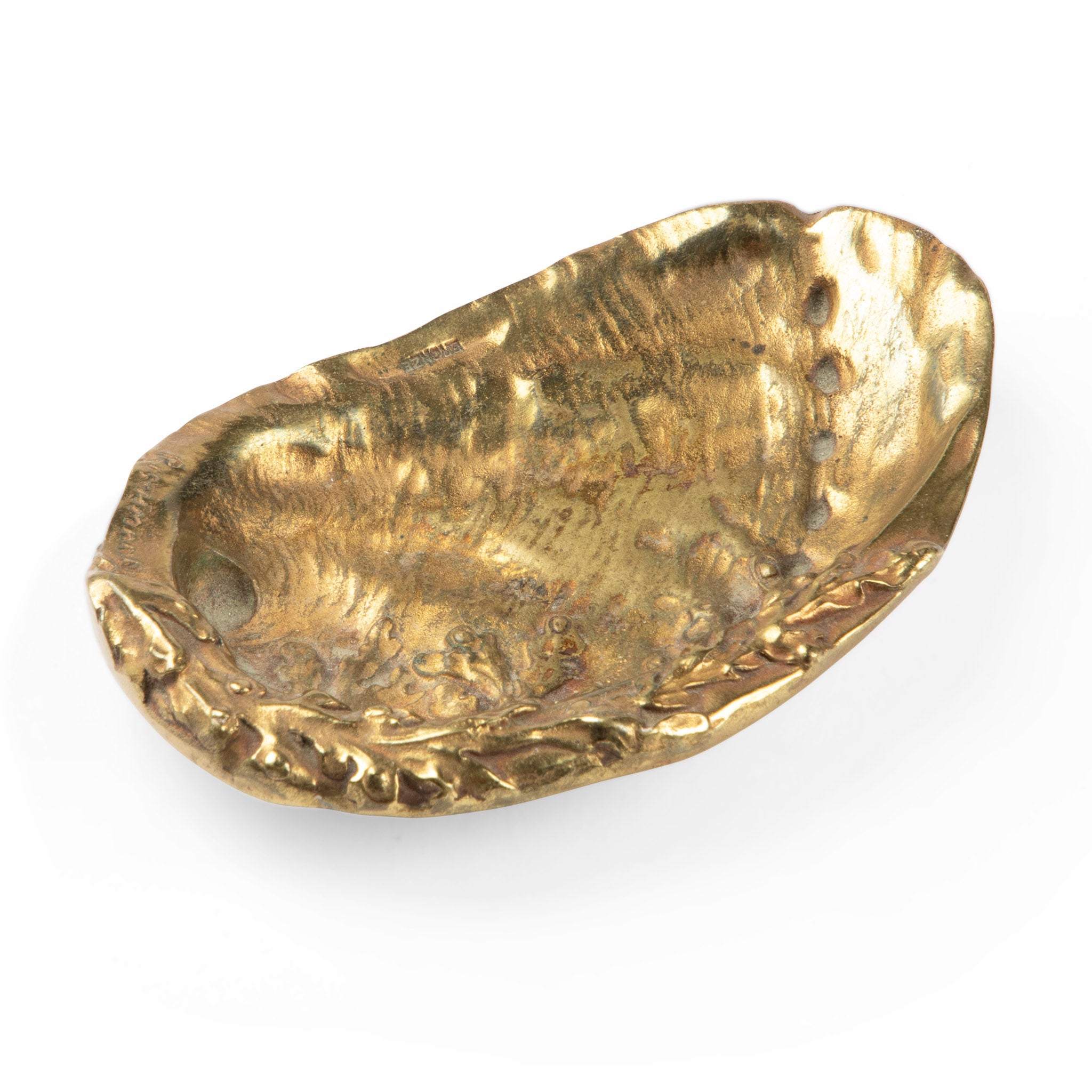 Bronze Oyster Shell Cigar Ashtray