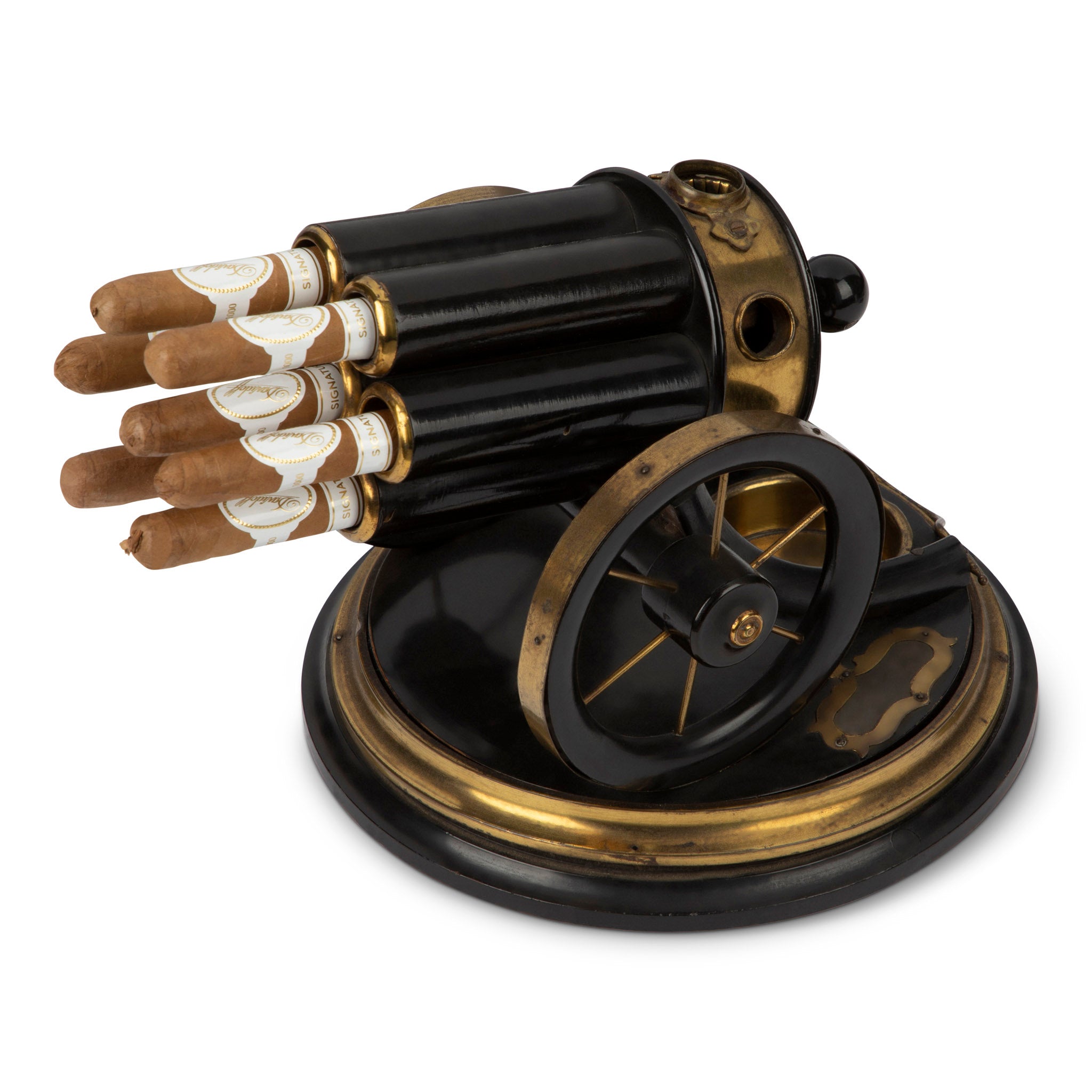 Antique Cannon Table Cigar Holder