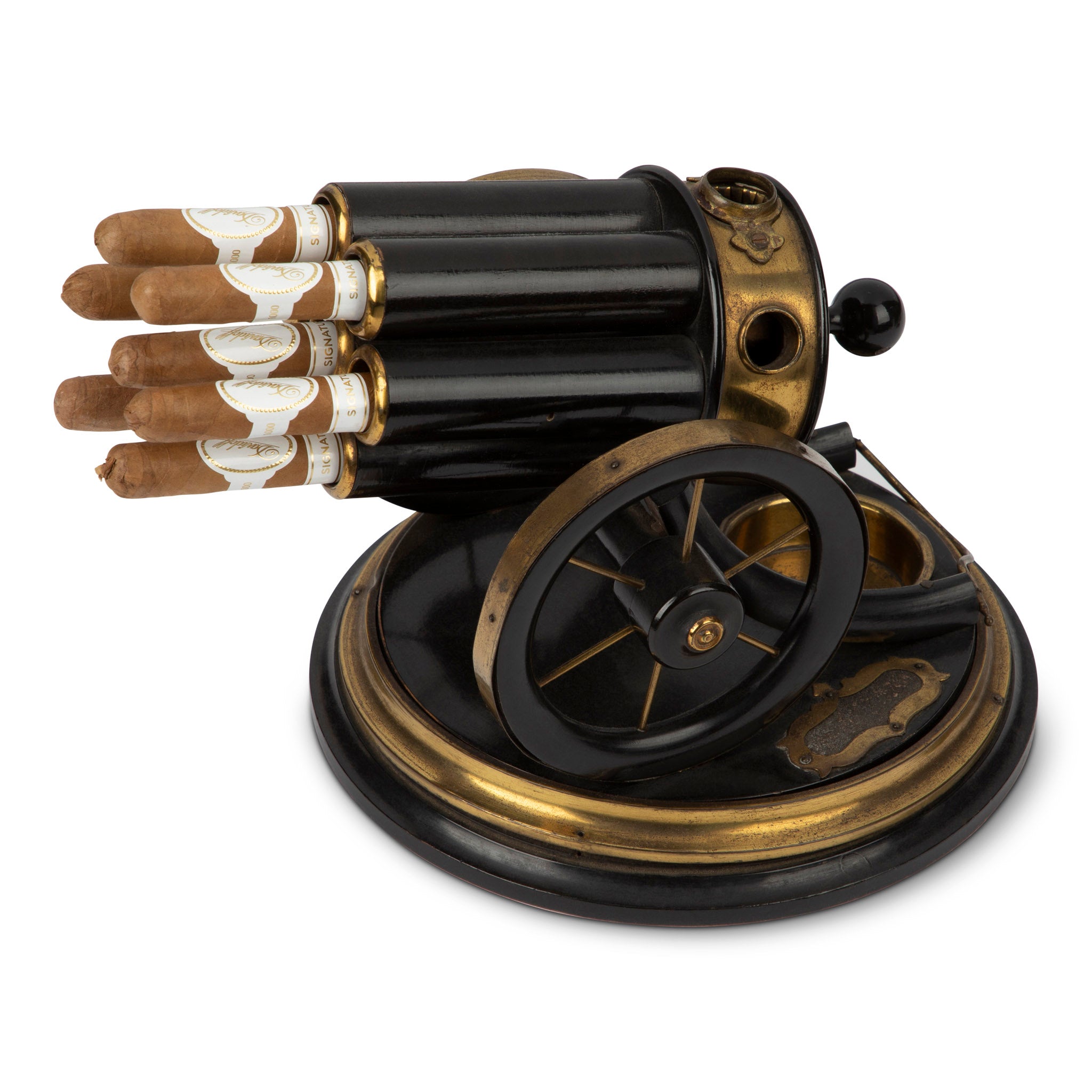 Antique Cannon Table Cigar Holder