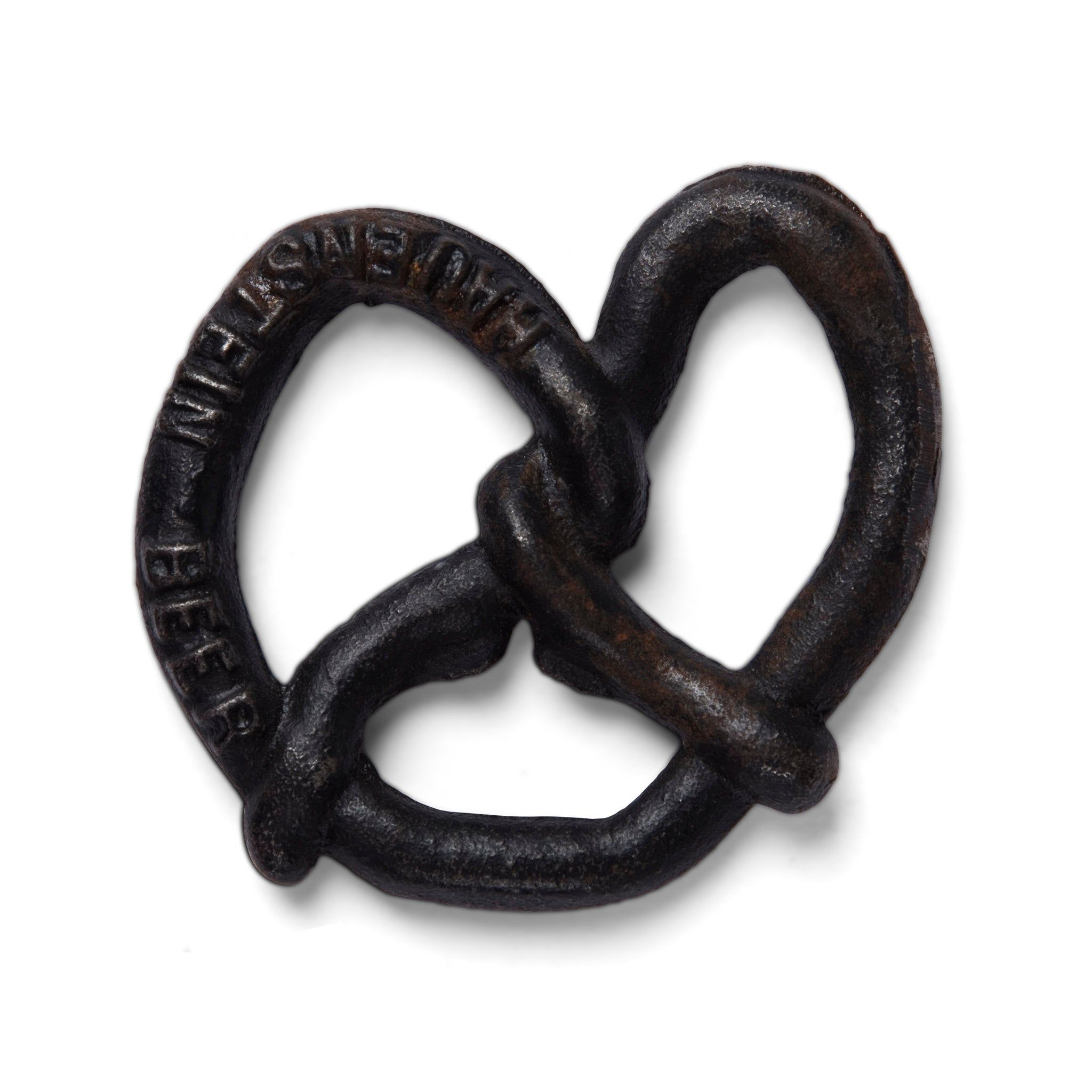 Vintage Hauenstein Beer Cast Iron Pretzel Bottle Opener
