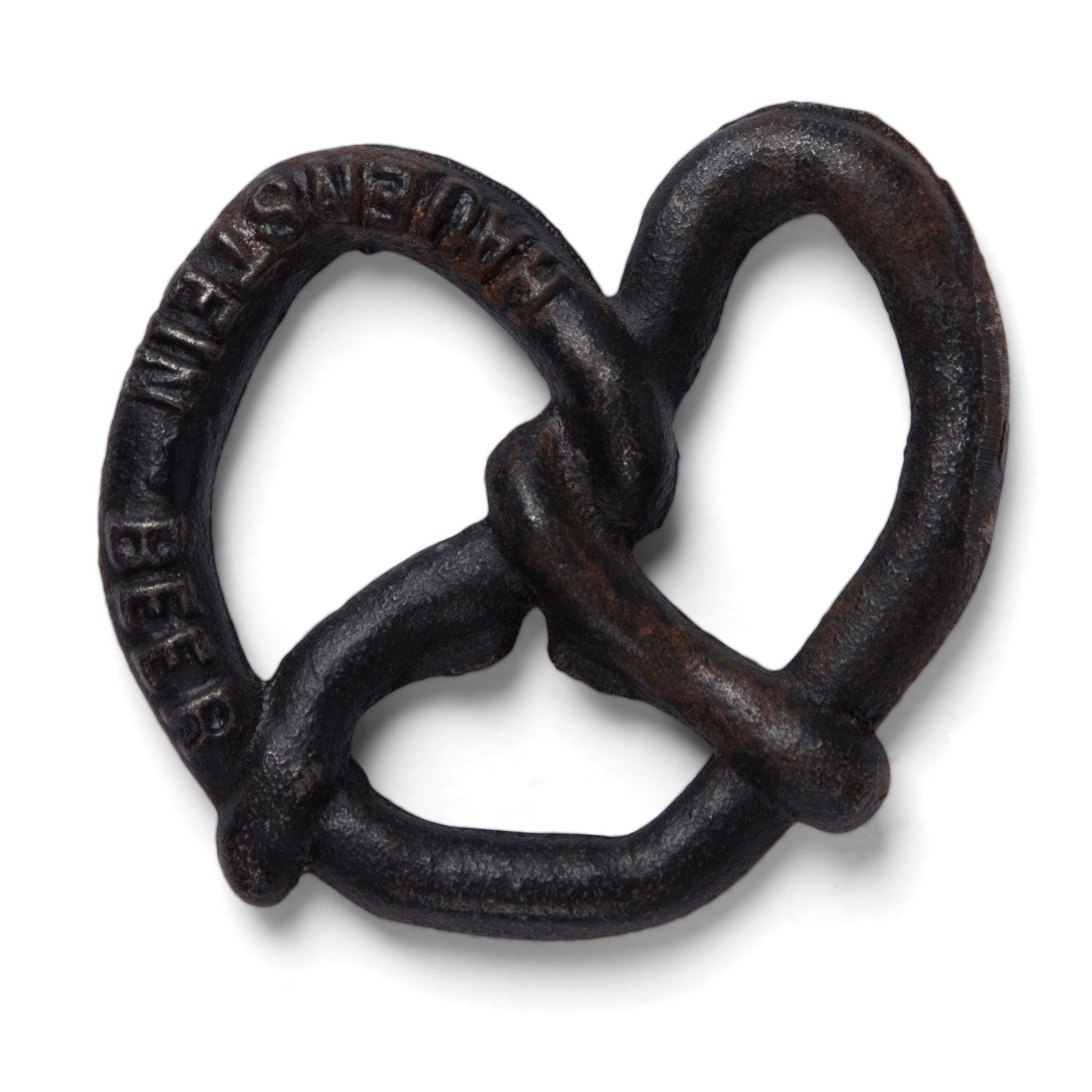 Vintage Hauenstein Beer Cast Iron Pretzel Bottle Opener