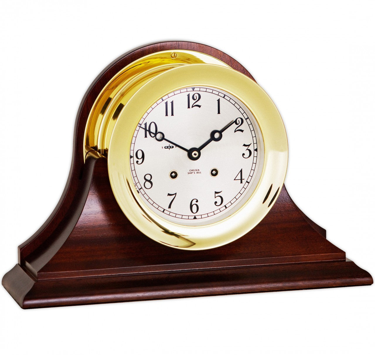 Chelsea 6" Ship's Bell Clock, Traditional Base