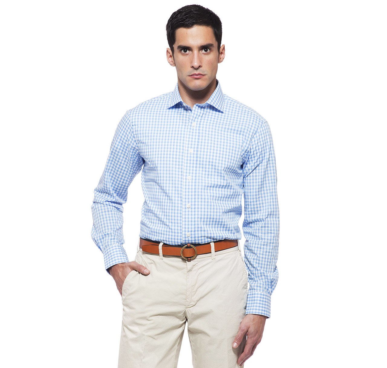 Clarendon Blue Gingham Shirt