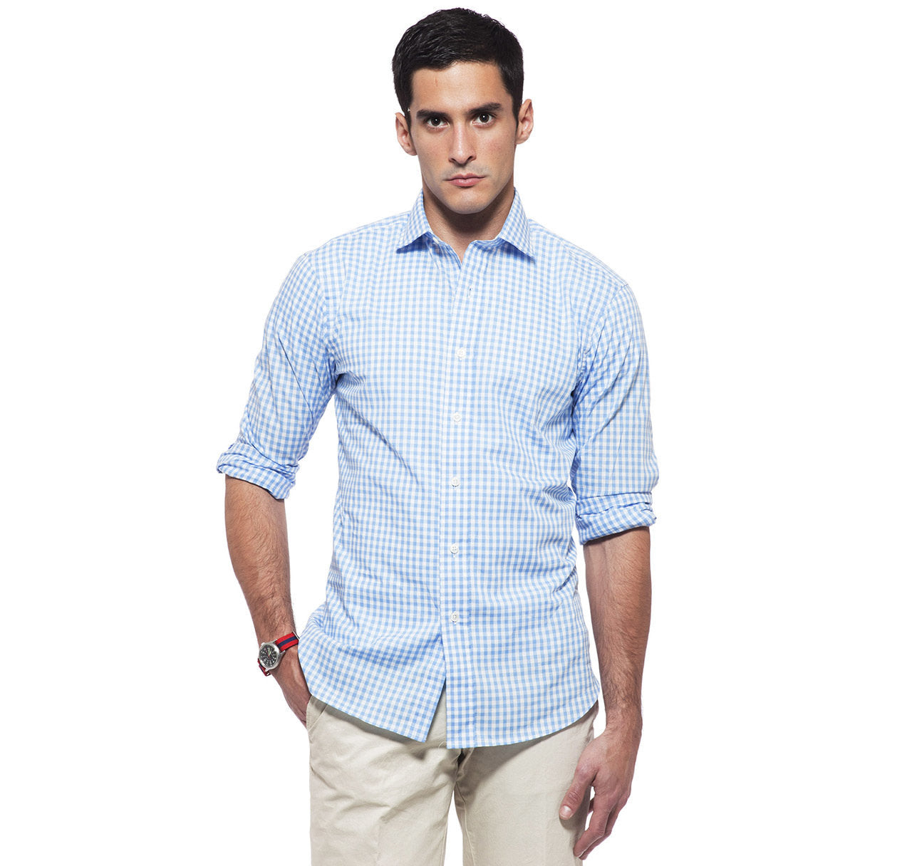 Clarendon Blue Gingham Shirt