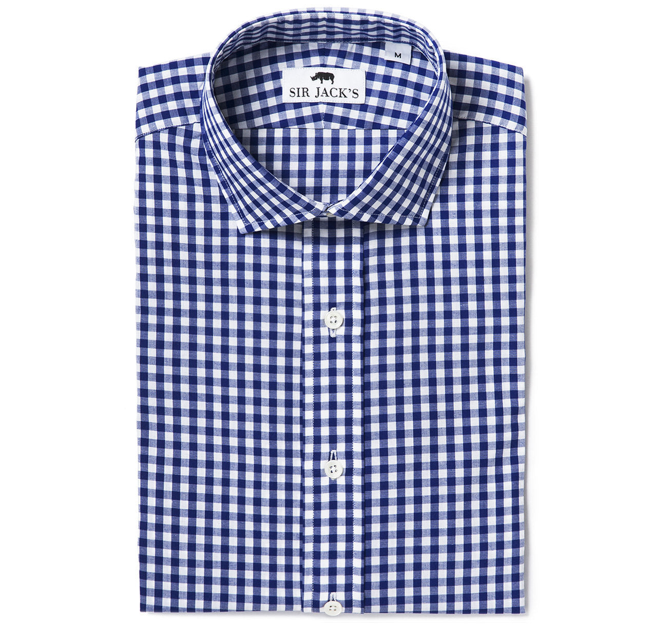 Clarendon Navy Gingham Shirt