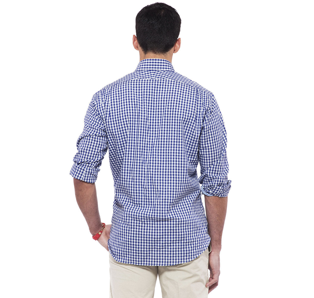 Clarendon Navy Gingham Shirt