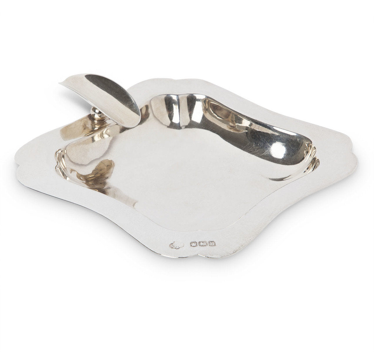 English Sterling Silver Cigar Rest Ashtray 