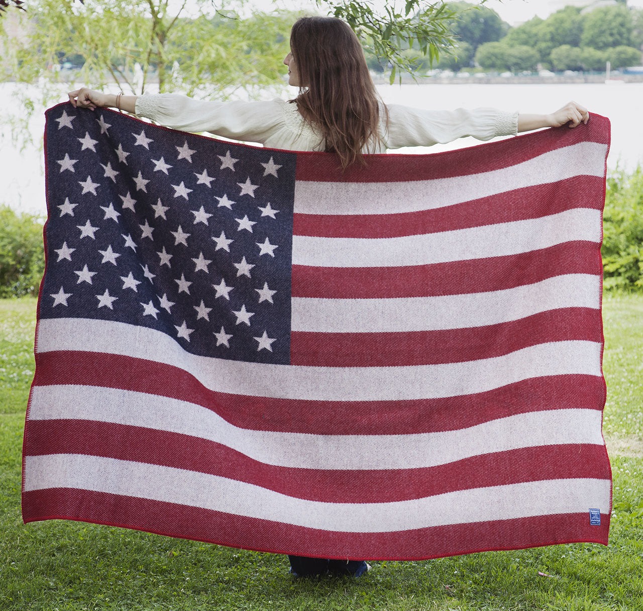 Faribault Woolen Mills American Flag Throw