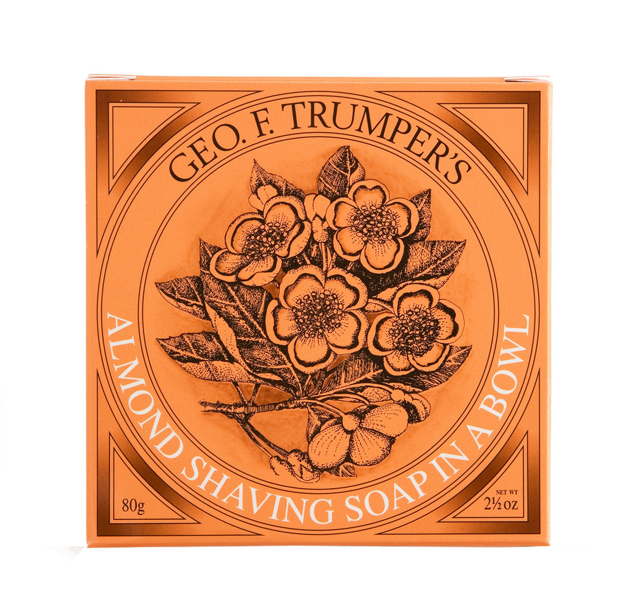 Geo F. Trumper Almond Hard Shaving Soap Wooden Bowl