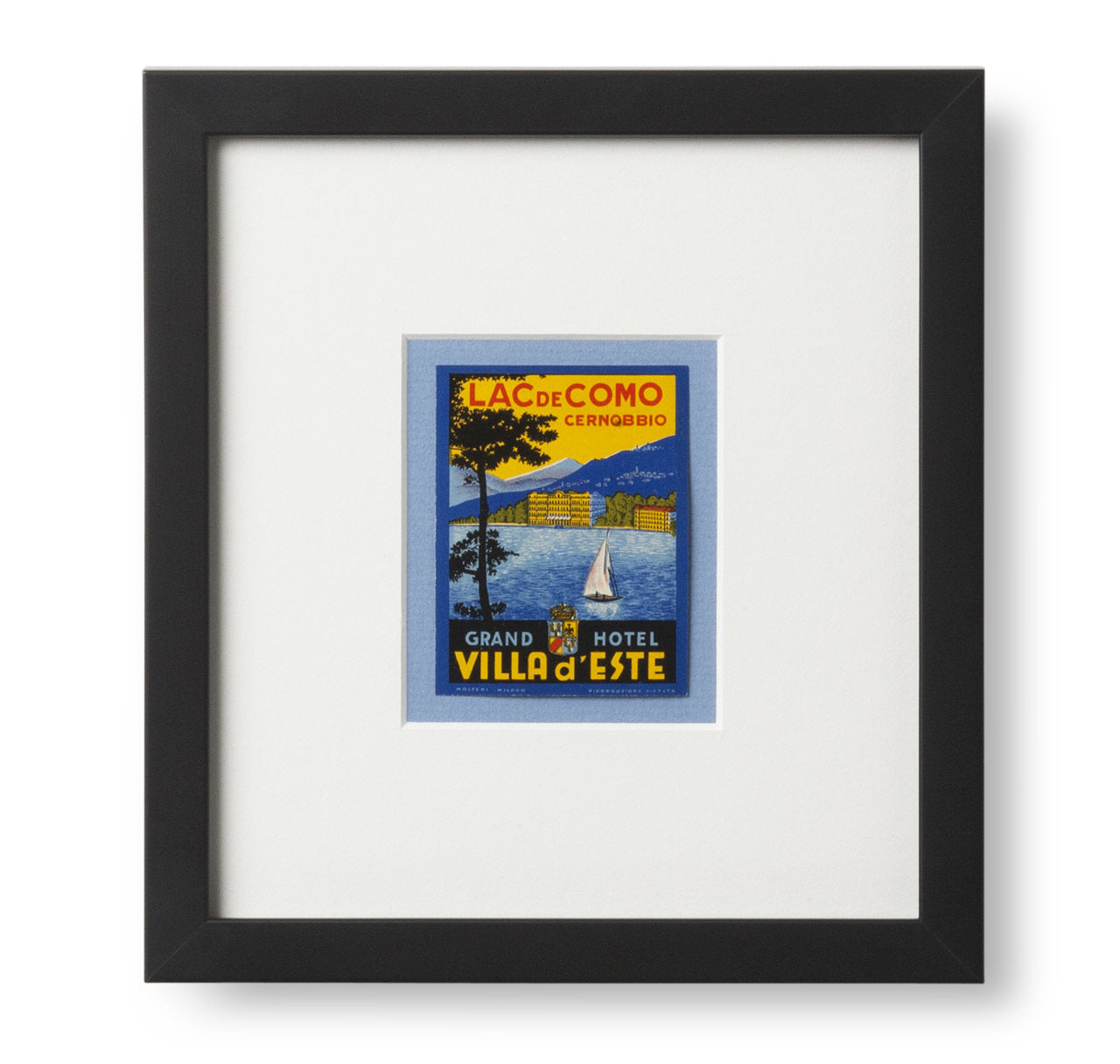 Grand Hotel Villa d'Este Luggage Label