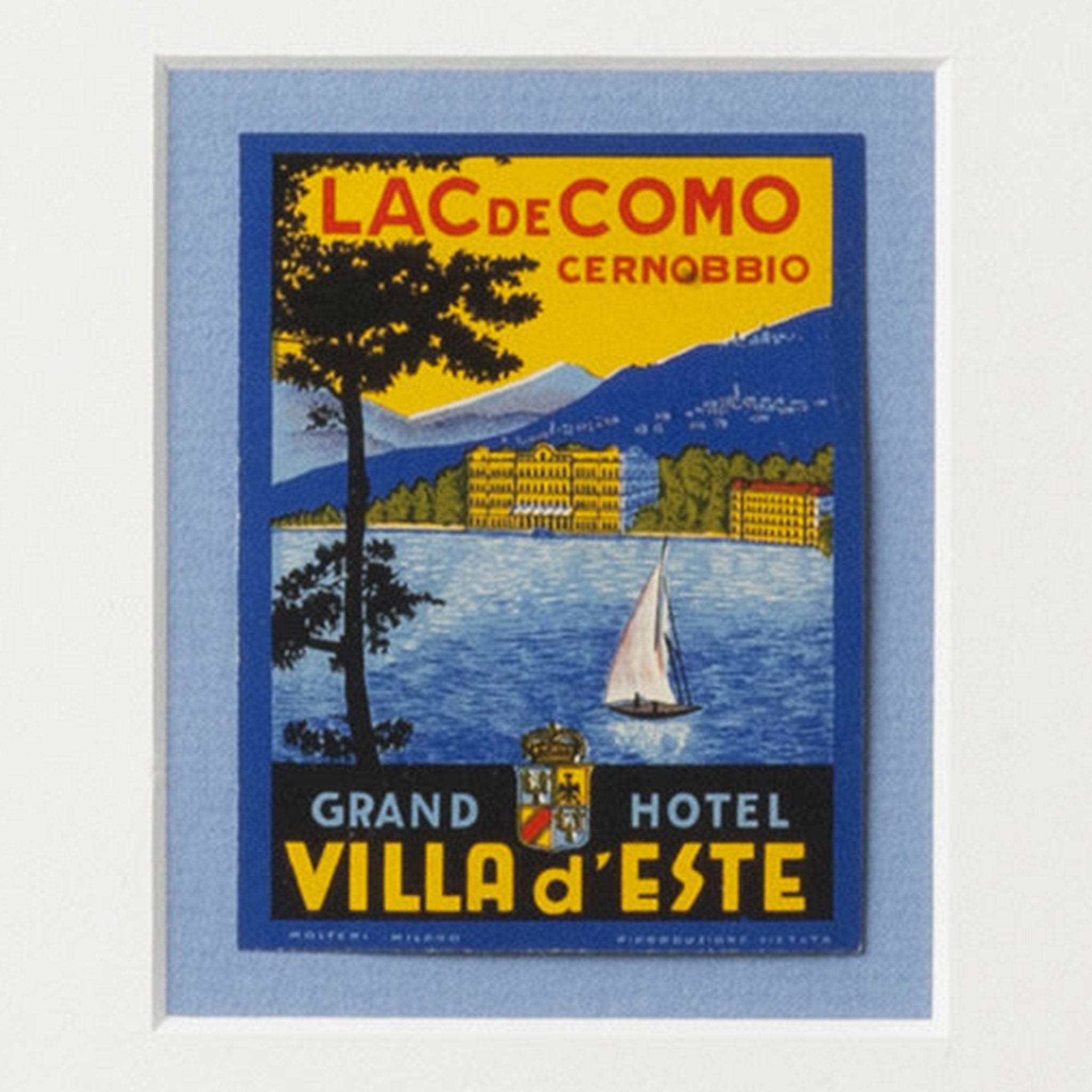 Grand Hotel Villa d'Este Luggage Label