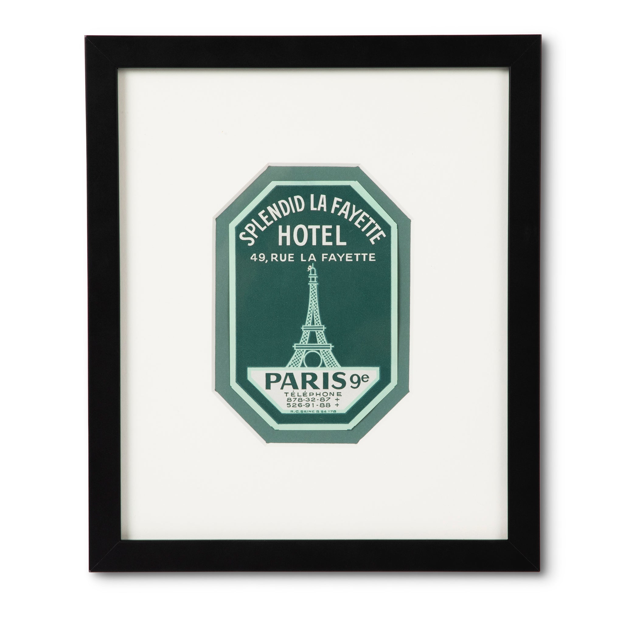 Hotel La Fayette Paris Luggage Label