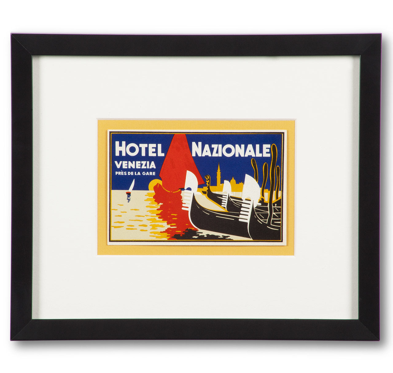 Hotel Nazionale Venezia Italy Luggage Label