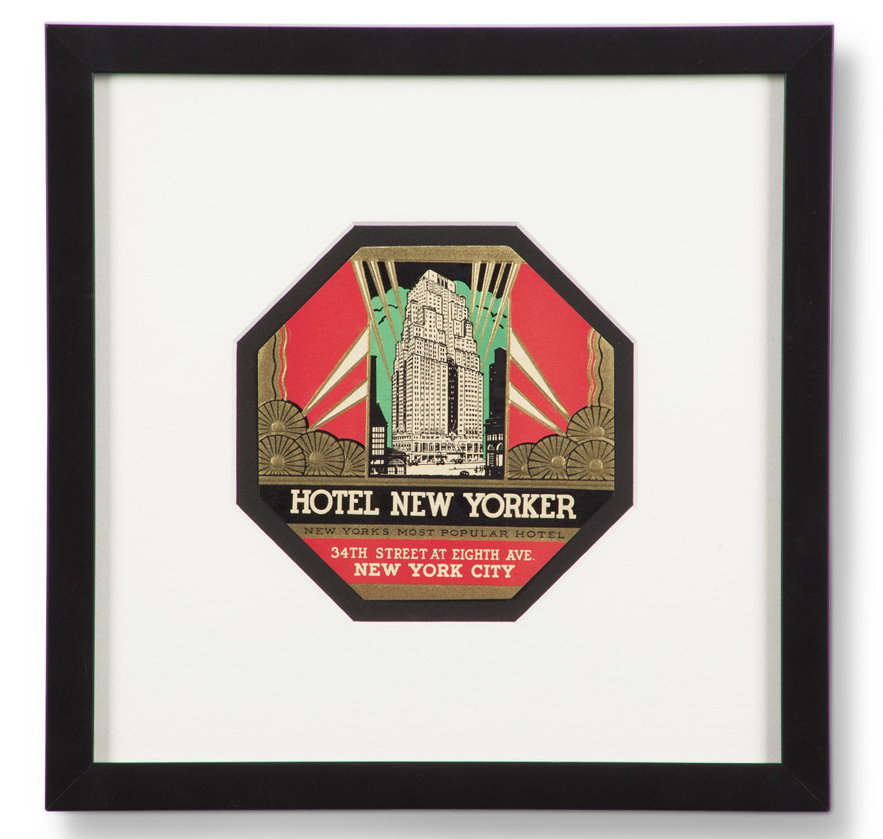 Hotel New Yorker Luggage Label