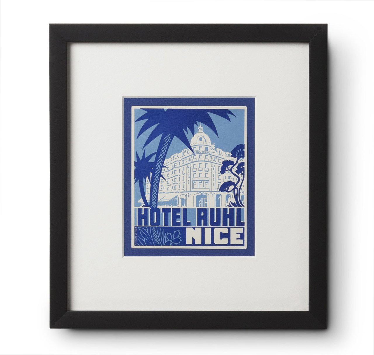 Hotel Ruhl Nice Luggage Label