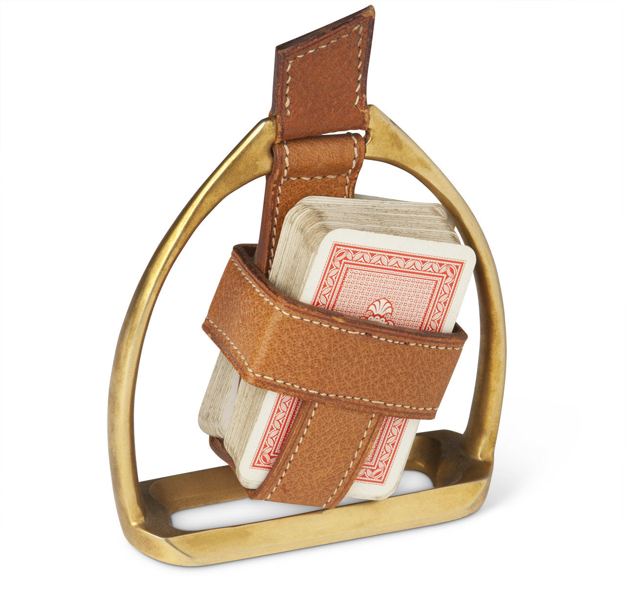 Jacques Adnet Stirrup Cigarette Box & Card Holder
