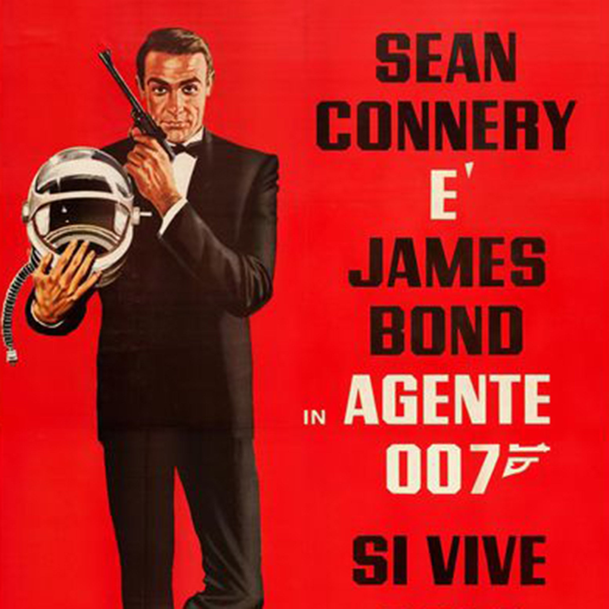 James Bond You Only Live Twice Twice 1967 Italian Film Poster