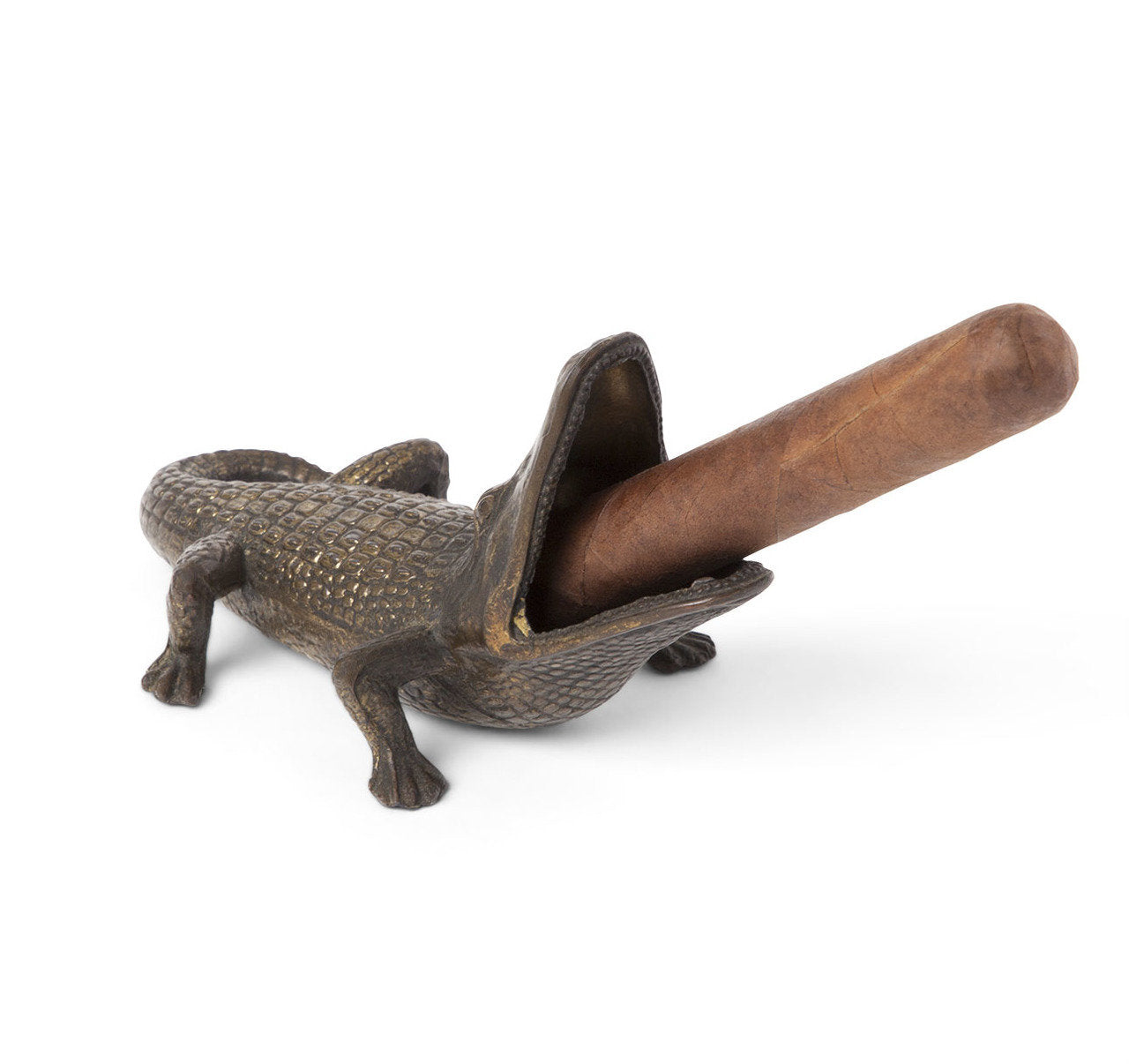 Vintage Alligator Form Cigar Ashtray