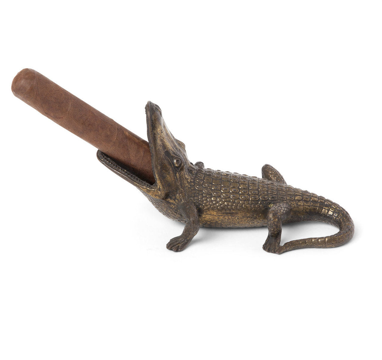 Vintage Alligator Form Cigar Ashtray