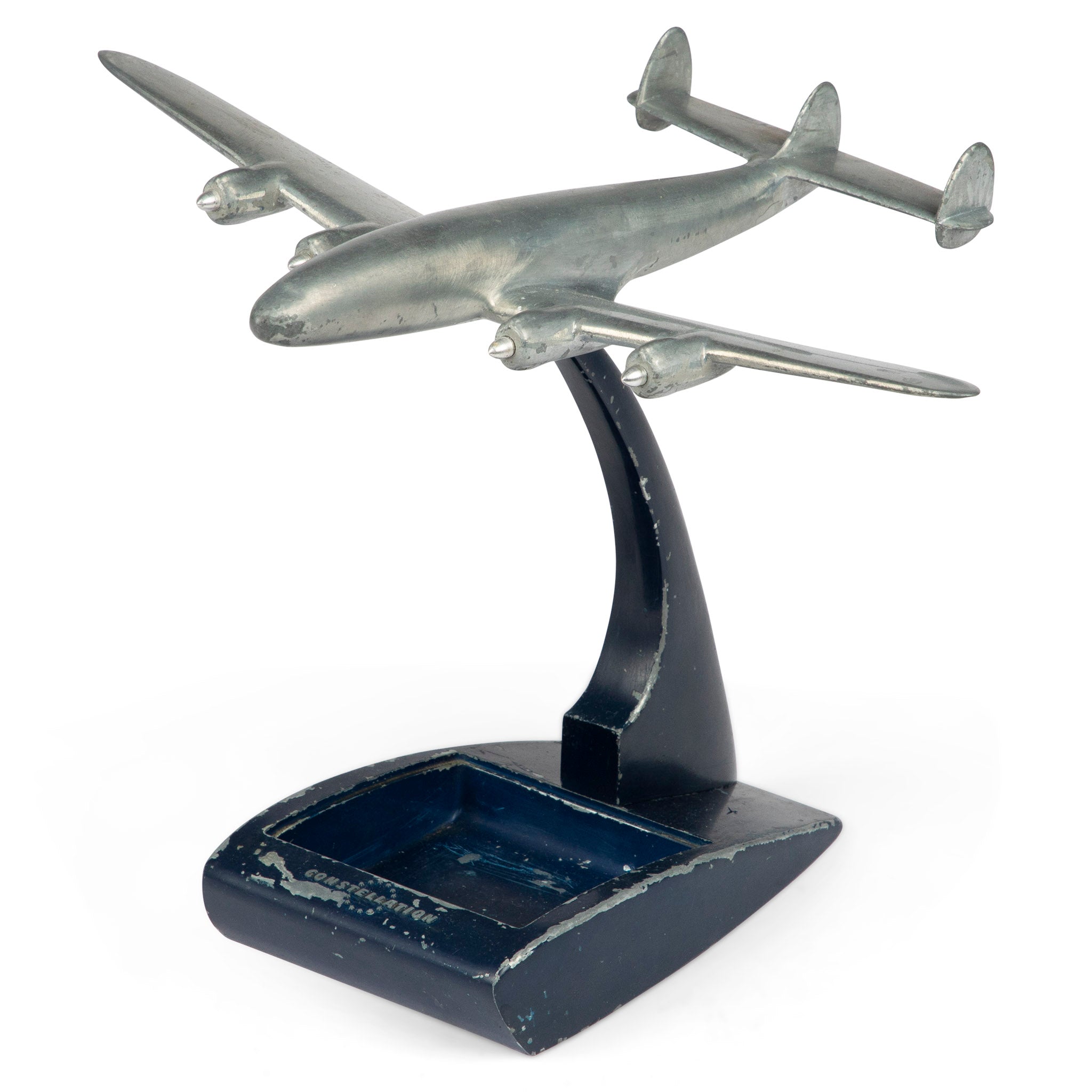 Lockheed Constellation Airplane Desk Model Ashtray