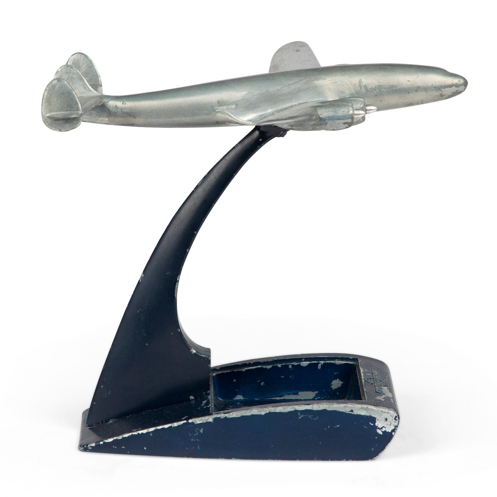 Lockheed Constellation Airplane Desk Model Ashtray