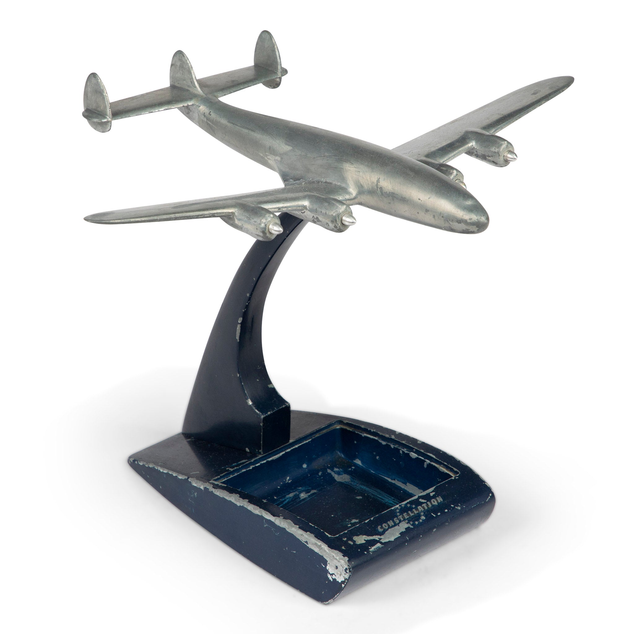 Lockheed Constellation Airplane Desk Model Ashtray