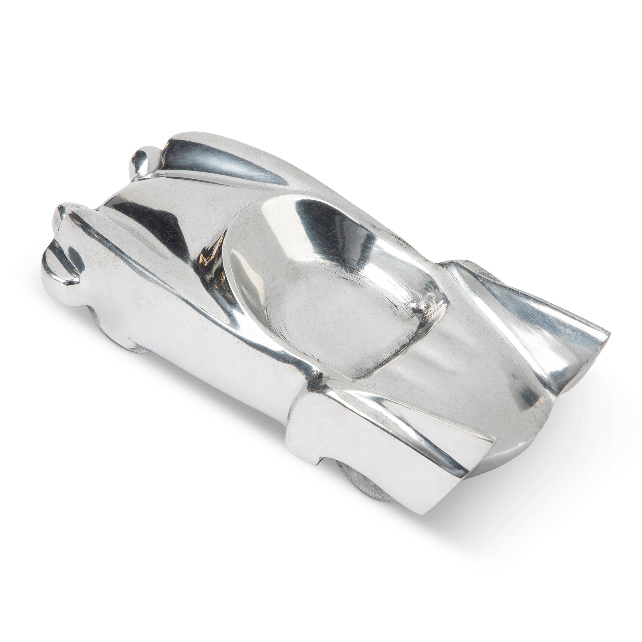 Midcentury Streamlined "Batmobile" Ashtray