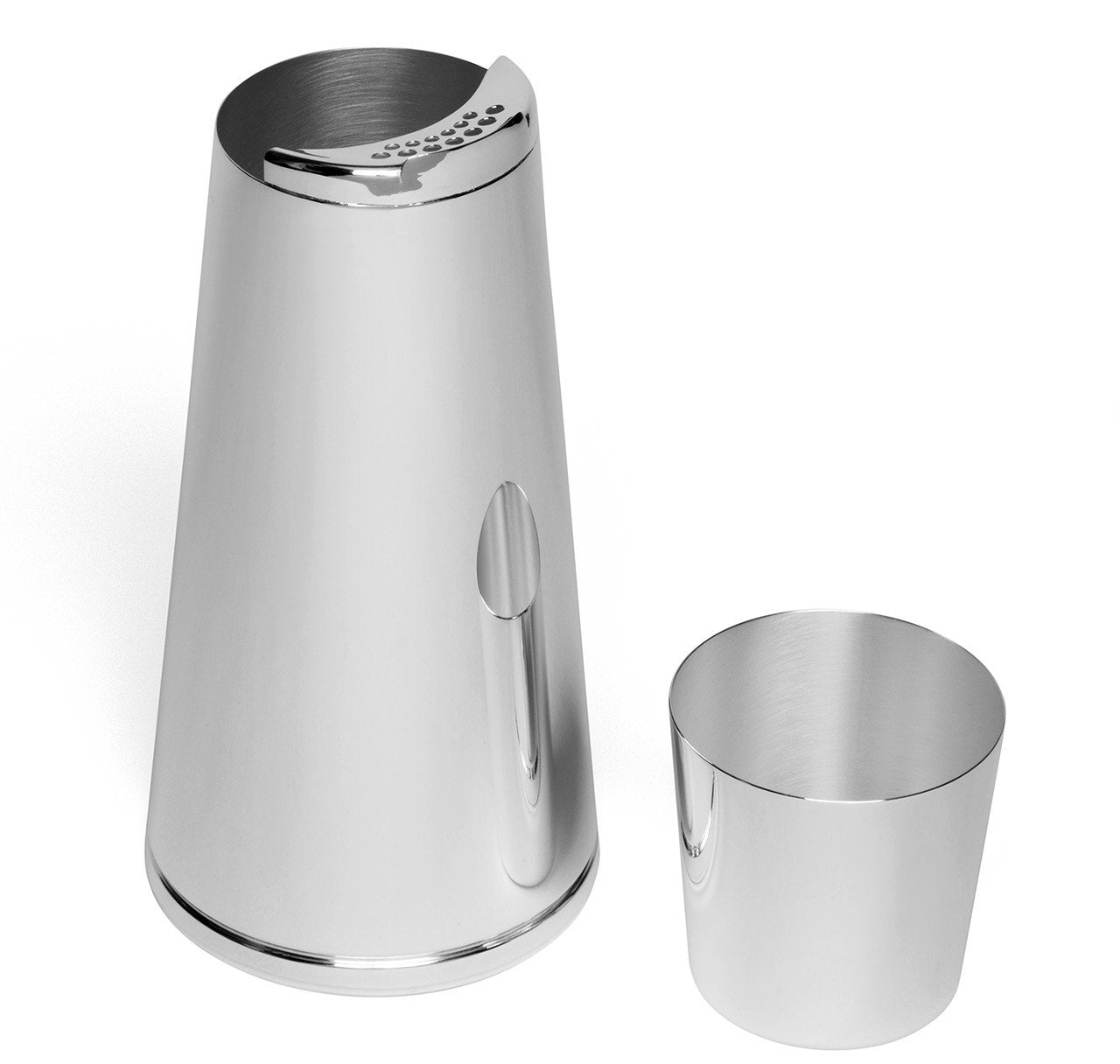 Napier Silver-Plated Cone Cocktail Shaker