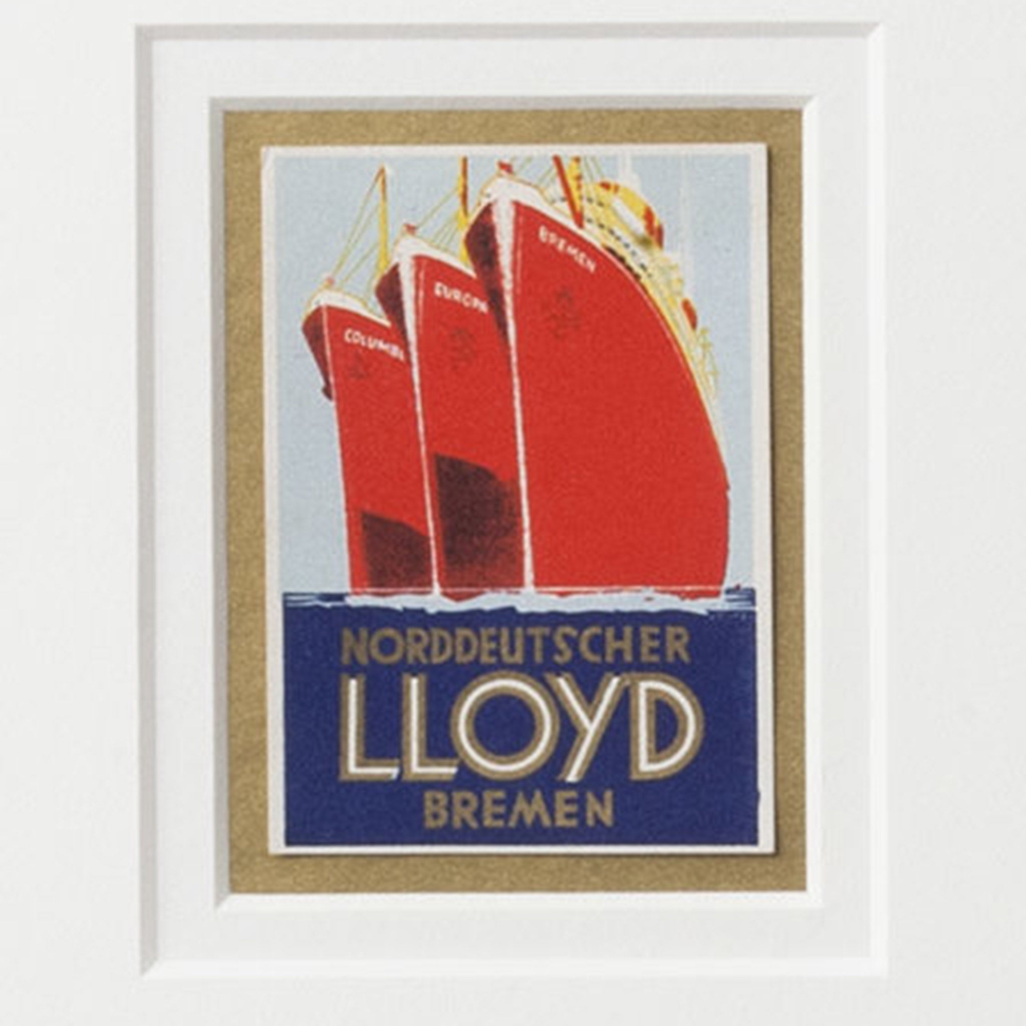 Norddeutscher Lloyd Bremen Luggage Label