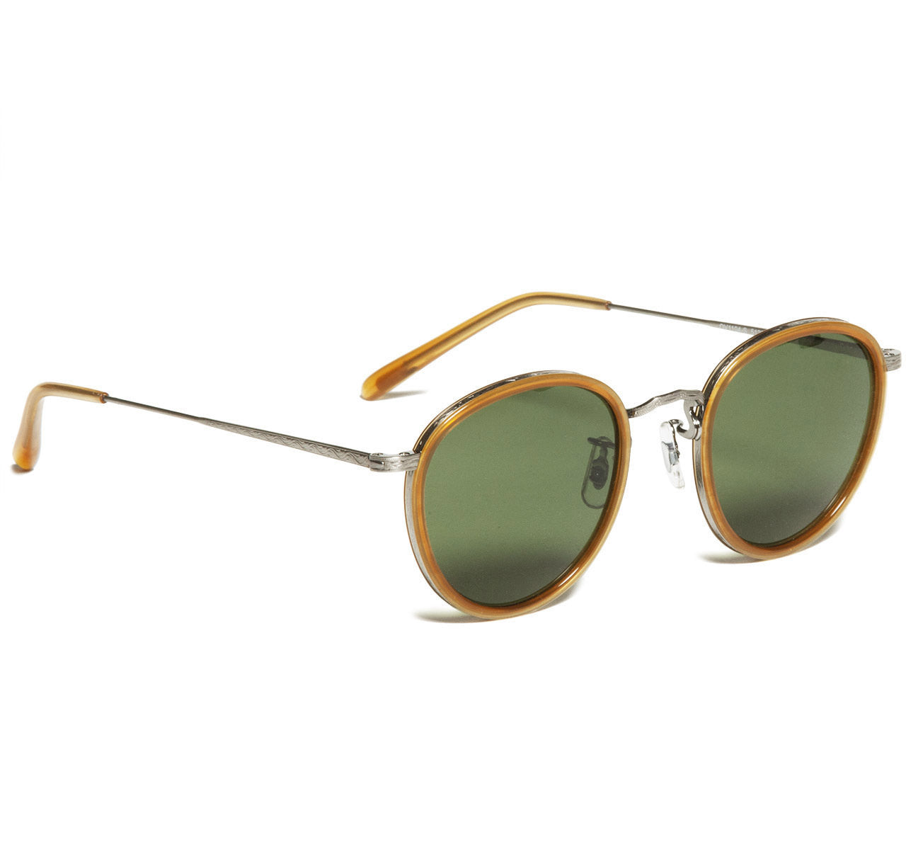 Oliver Peoples MP-2 Amber Tortoise Pewter with Forest Green Polar Glass