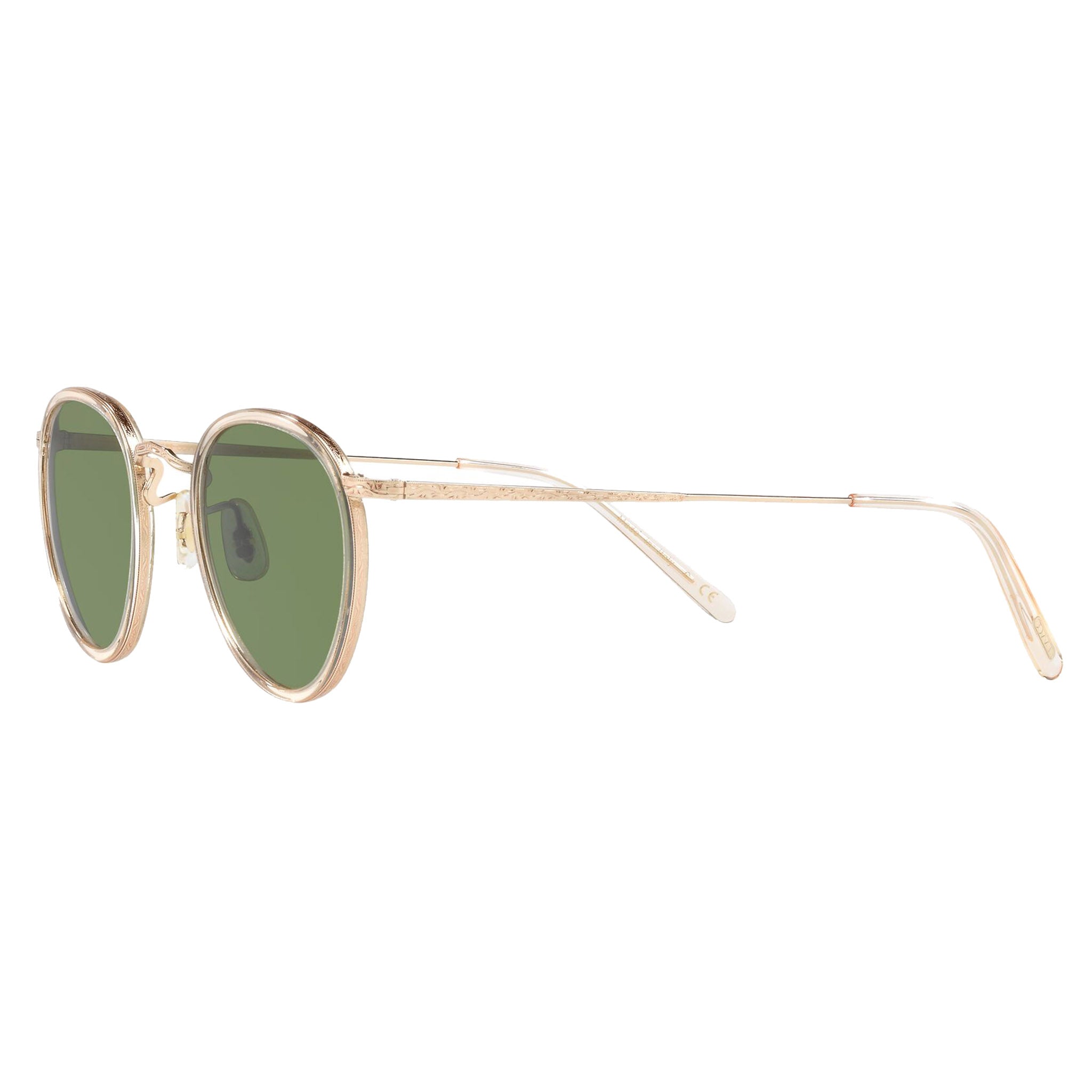 Oliver Peoples MP-2 Sun Buff Gold with Green Mineral Sunglasses