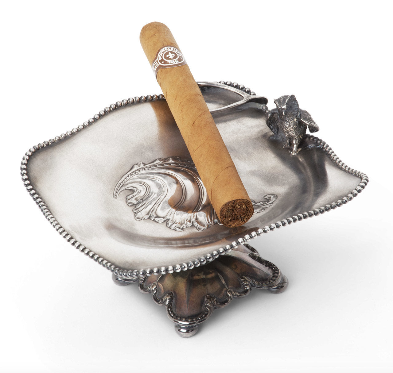 Pairpoint Silver-Plated Cigar Ashtray