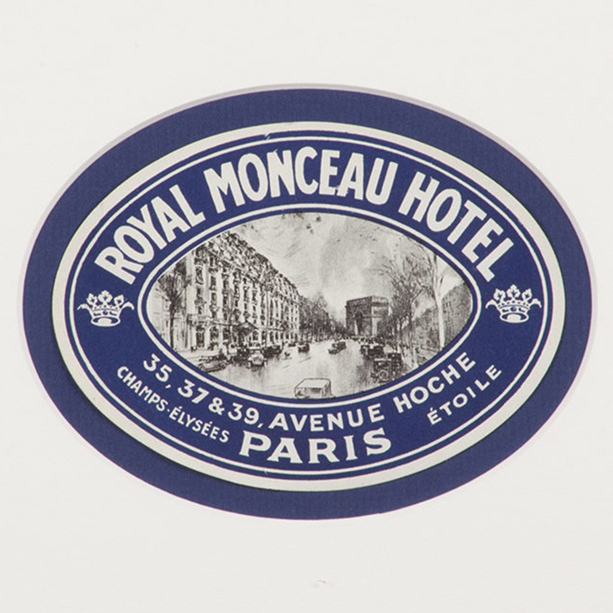 Royal Monceau Hotel Paris Luggage Label