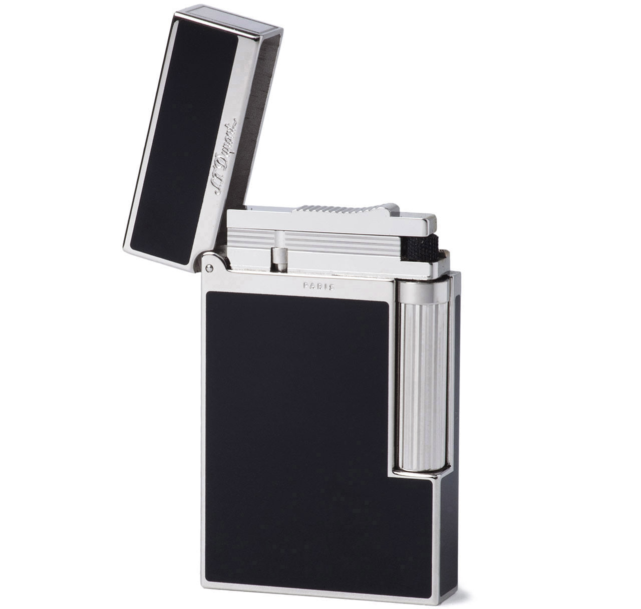 S.T. Dupont Ligne 2 Black Chinese Lacquer & Palladium Lighter