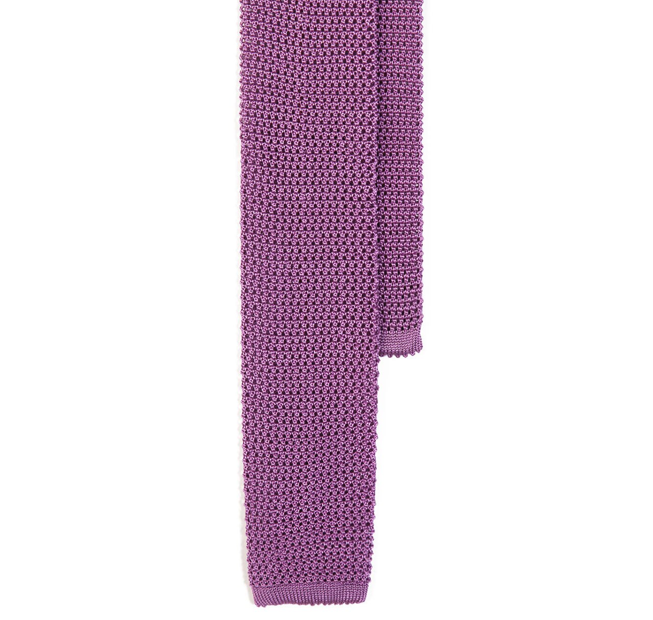 Sir Jack's Classic Knit Silk Tie in Lavender