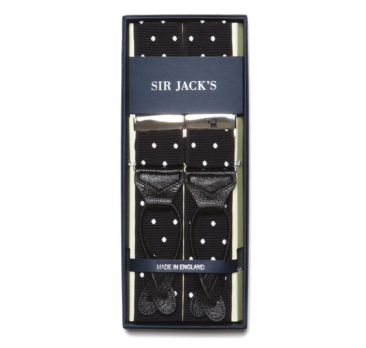 Black & White Polka Dot Brace