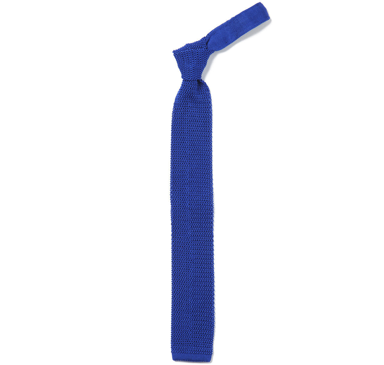 Sir Jack's Classic Knit Silk Tie in Lagoon Blue