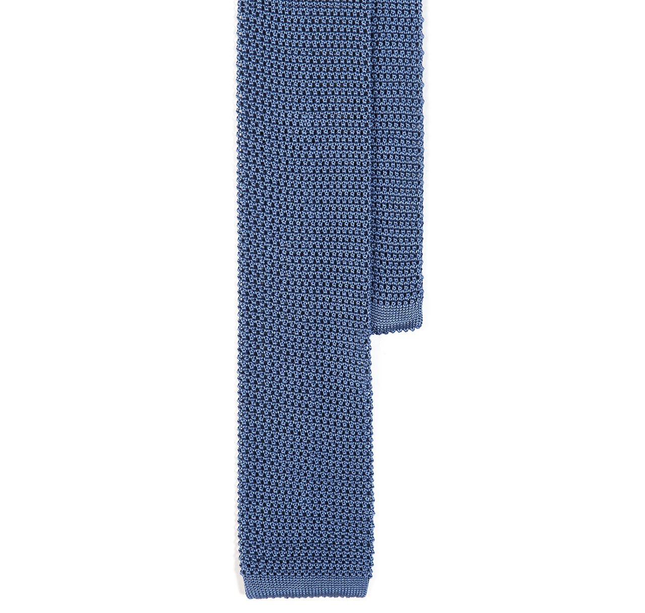 Classic Knit Silk Tie in Marina Blue