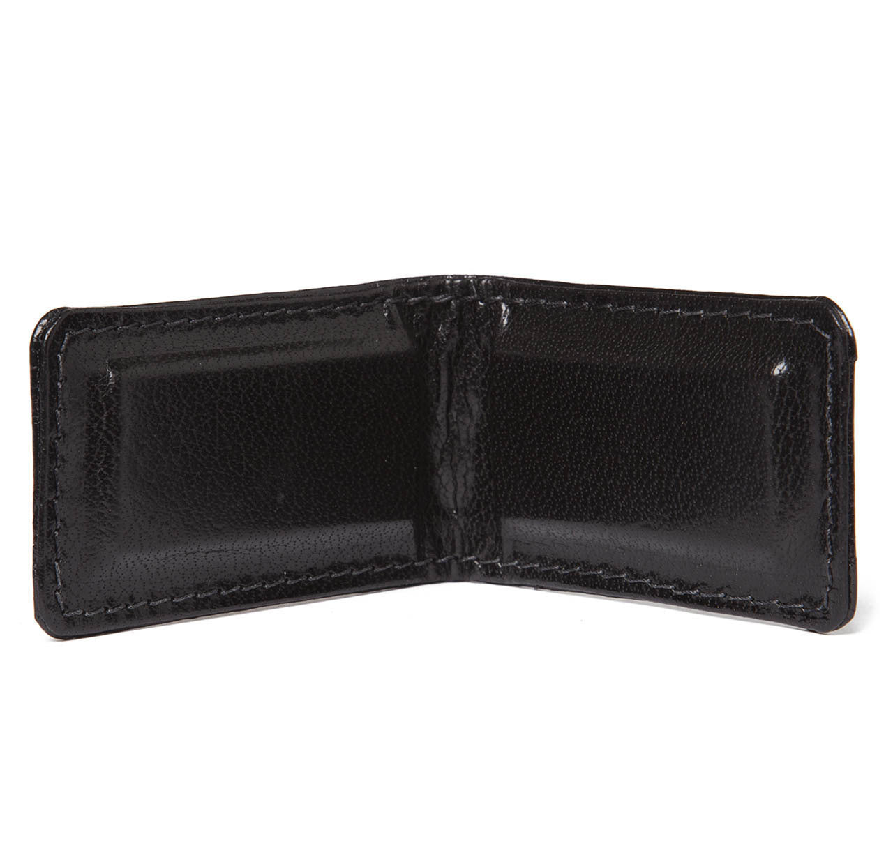 Glazed Black Alligator Money Clip