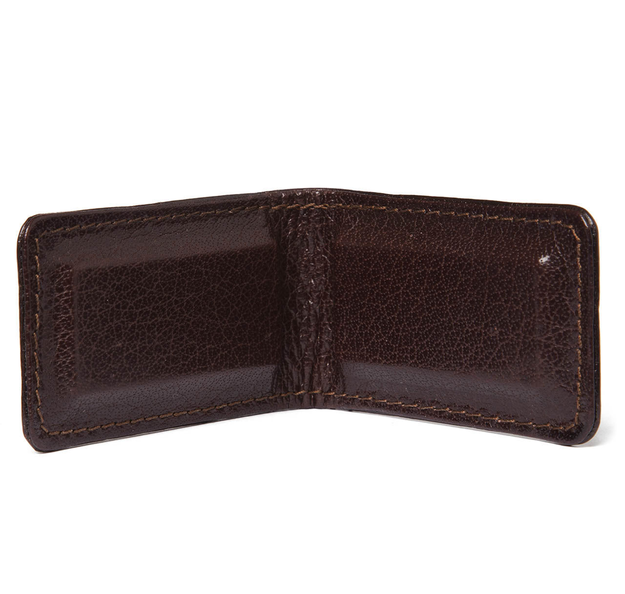 Glazed Alligator Money Clip in Chocolate Brown